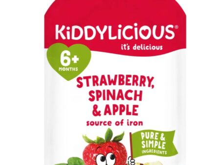 Kiddylicious Strawberry spinach & Apple 100g 6m+