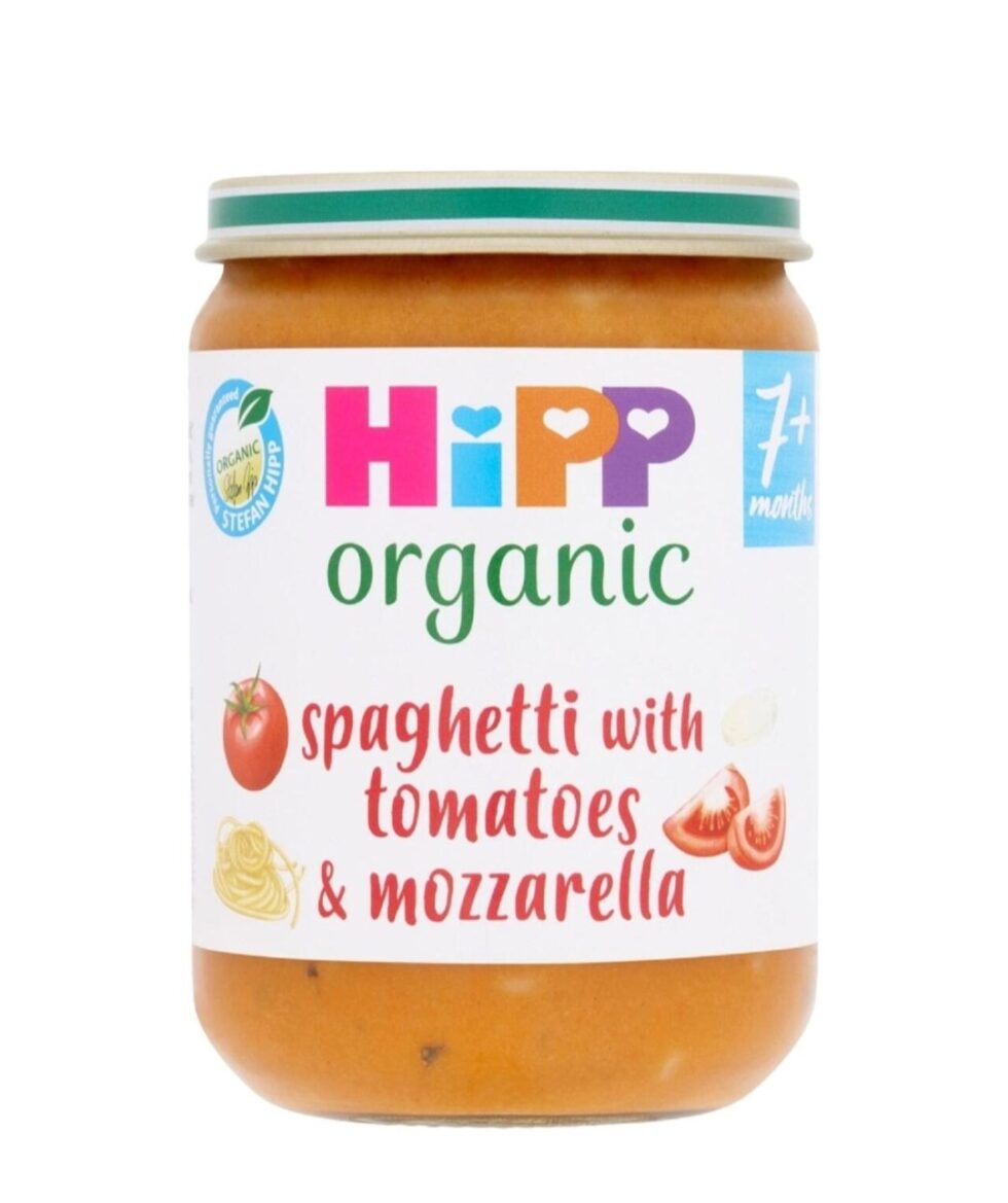Hipp Organic Spaghetti with Tomato & Mozzarella baby food for 8 months and older