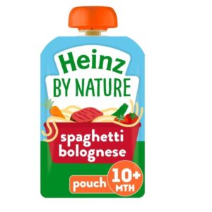 HEINZ SPAGHETTI BOLOGNESE BABY FOOD POUCH 180g 10M+
