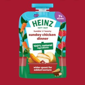 HEINZ SUNDAY DINNER CHICKEN POUCH 130g (7M+)