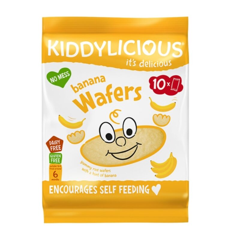 KIDDILYLICIOUS BANANA WAFERS MAXI (6M+)