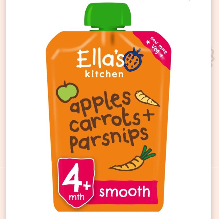 ELLAS KITCHEN APPLES CARROT+PARNSHIP 4M+