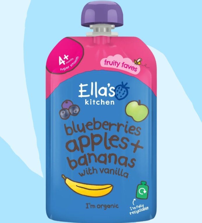 ELLAS KITCHEN BLUEBERRIES, APPLE+ BANANAS (VANILA)