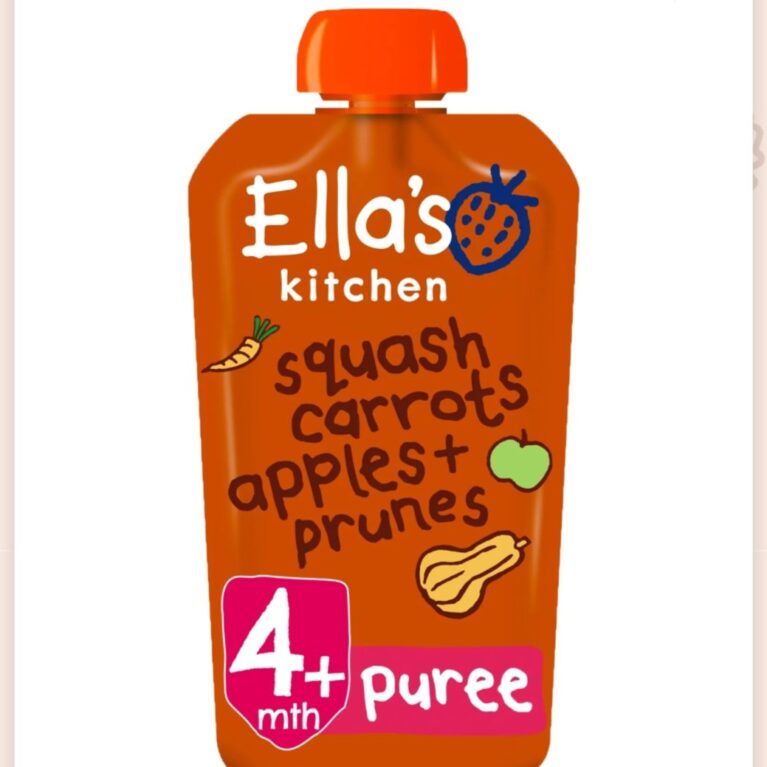 ELLAS K SQUASH CARROTS APPLE+PRUNES 4M+