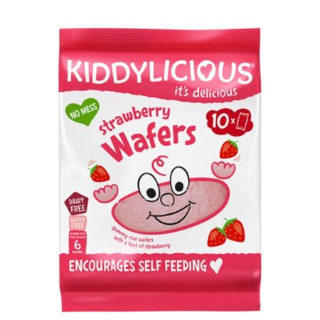 KIDDYLICIOUS STRAWBERRY WAFERS MAXI (6M+)