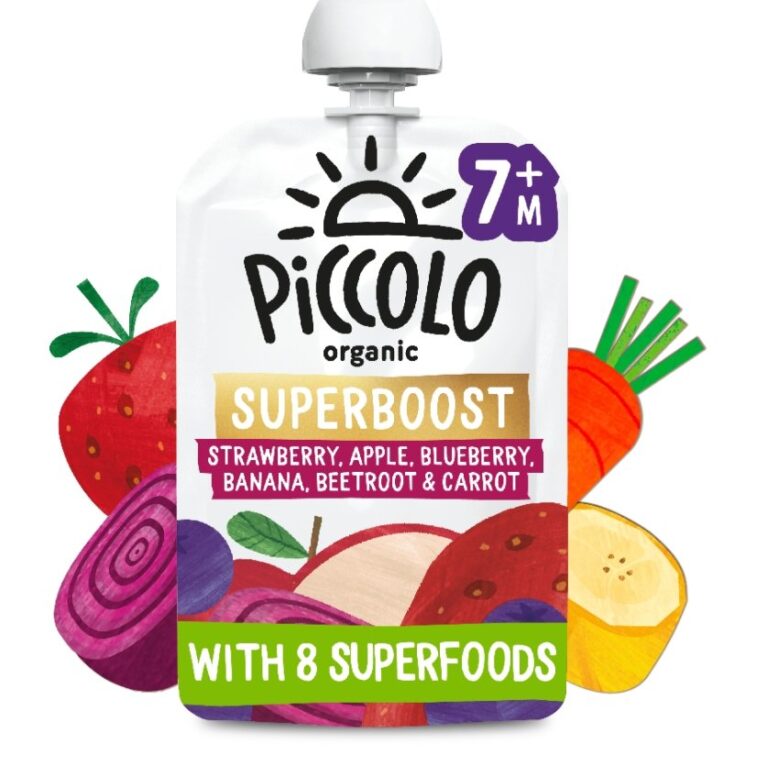 PICCOLO SUPERBOOST STRAWBERRY, APPLE,BLUEBERRY, BANANA, BEETROOT & CARROT(7M+)