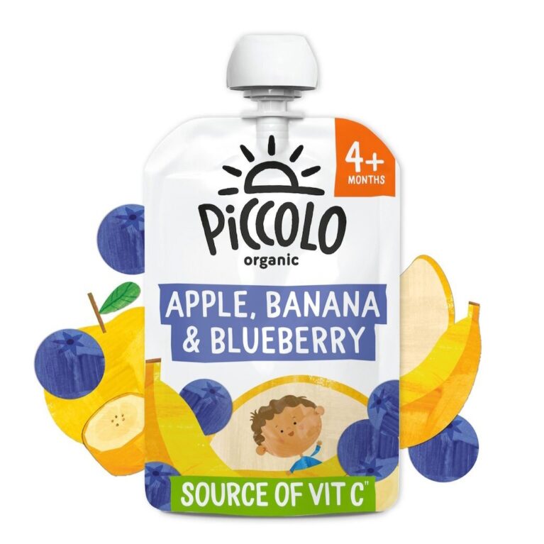PICCOLO ORGANIC APPLE BANANA& BLUEBERRY(4M+)
