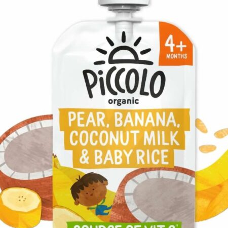 PICCOLO ORGANIC PEAR BANANA, COCONUT MILK & BABY RICE (4M+)