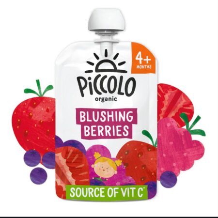 PICCOLO ORGANIC BLUSHING BERRIES,PEAR& BANANA(4M+)