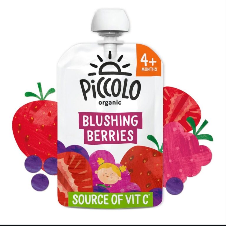 PICCOLO ORGANIC BLUSHING BERRIES,PEAR& BANANA(4M+)