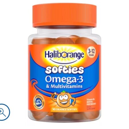HALIBORANGE OMEGA 3 & MULTIVITAMIN SOFTIES 30(3yrs-12yrs)