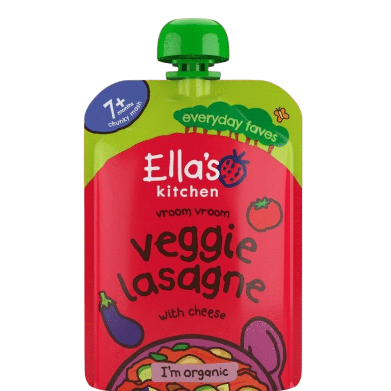ELLAS KITCHEN VROOM VROOM VEGGIE LASAGNE WITH A SPRINKLE OF CHEESE 130g (7m)