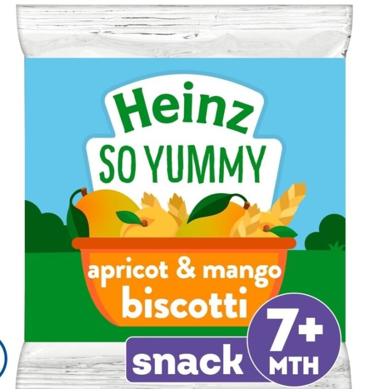 HEINZ MANGO & APRICOT BISCOTTI BABY FOOD SNACKS