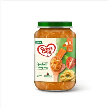 COW & GATE SPAGHETTI BOLOGNESE BABY FOOD JAR 200g