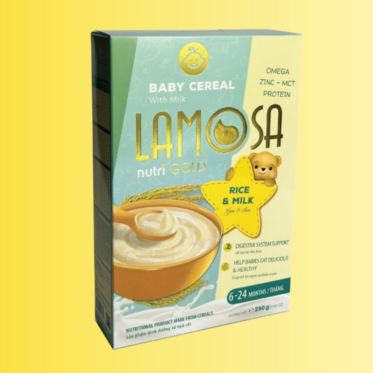 LAMOSA RICE + MILK (200g) BABY CEREAL 4-24MONTHS