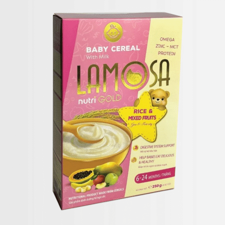 LAMOSA RICE &MIXED FRUITS (200g) CEREAL 4M-24 MONTHS