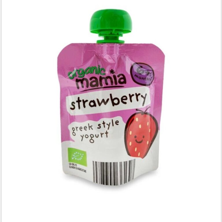 MAMIA ORGANIC STRAWBERRY GREEK YOGORT 6M(90g)