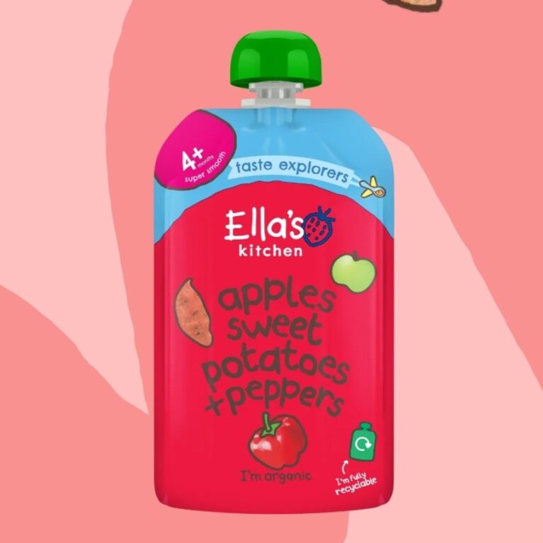 ELLAS KITCHEN APPLES SWEET POTATO+ PEPPERS 4M+ 120 g