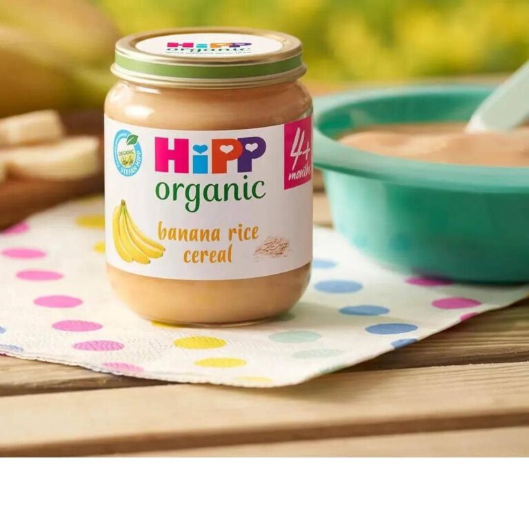 HIPP ORGANIC BANANA RICE CEREAL (4M+) JAR