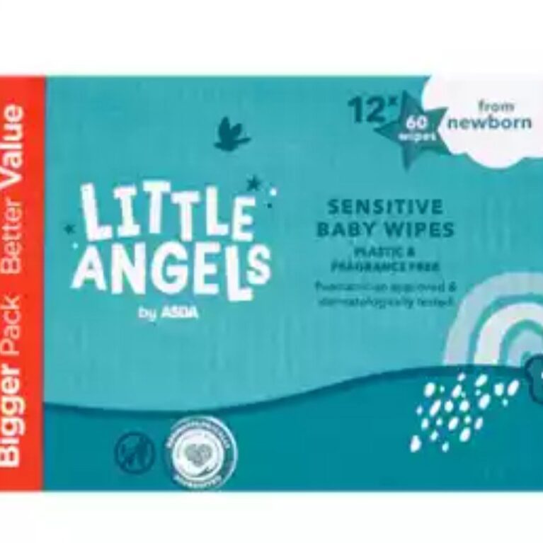 LITTLE ANGELS WIPES 
SENSITIVE BABY WIPES 12× 60