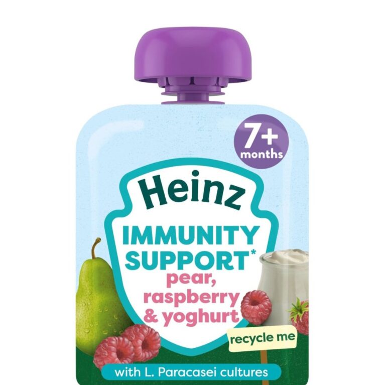 HEINZ IMMUNITY SUPPORT PEAR RASPBERRY & YOGORT