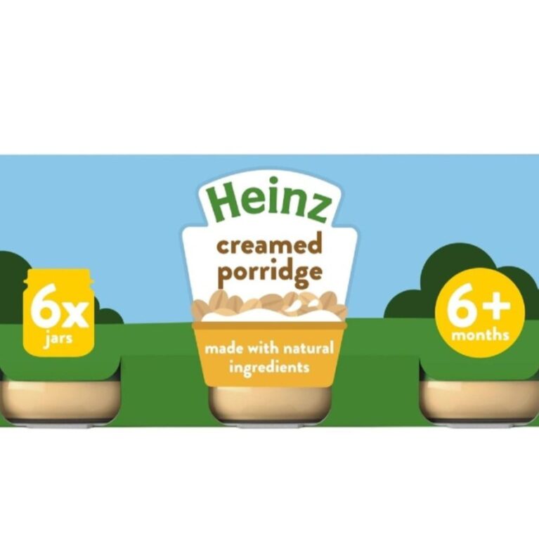 HEINZ CREAMED PORRIDGE 6× 120 gram