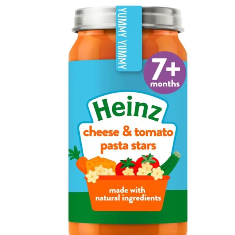 HEINZ CHEESE & TOMATOES PASTA STARS 200 gram (7m+)