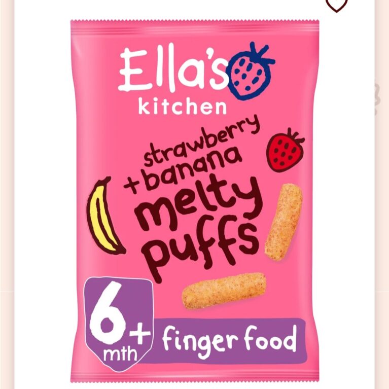 ELLAS STRAWBERRY+BANANA PUFFS 6M