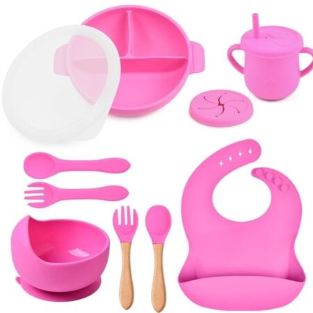 8 IN 1 SILICON FEEDING SET WITH COVER