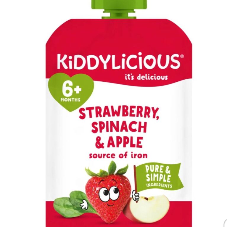 Kiddylicious Strawberry spinach & Apple 100g 6m+