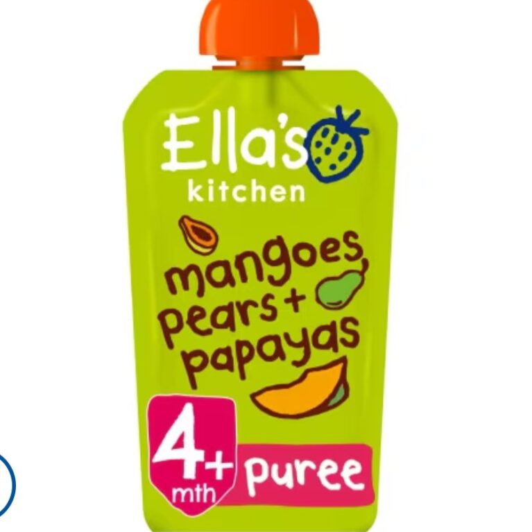 ELLAS KITCHEN MANGO PEARS+ PAPAYAS 4M+120g