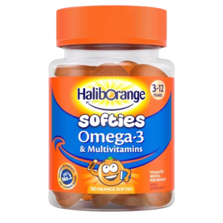 HALIBORANGE OMEGA 3 & MULTIVITAMIN SOFTIES 30(3yrs-12yrs)