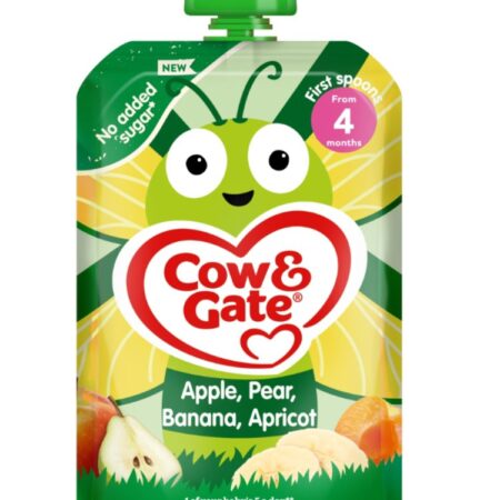 COW & GATE APPLE PEAR BANANA & APRICOT 4M+