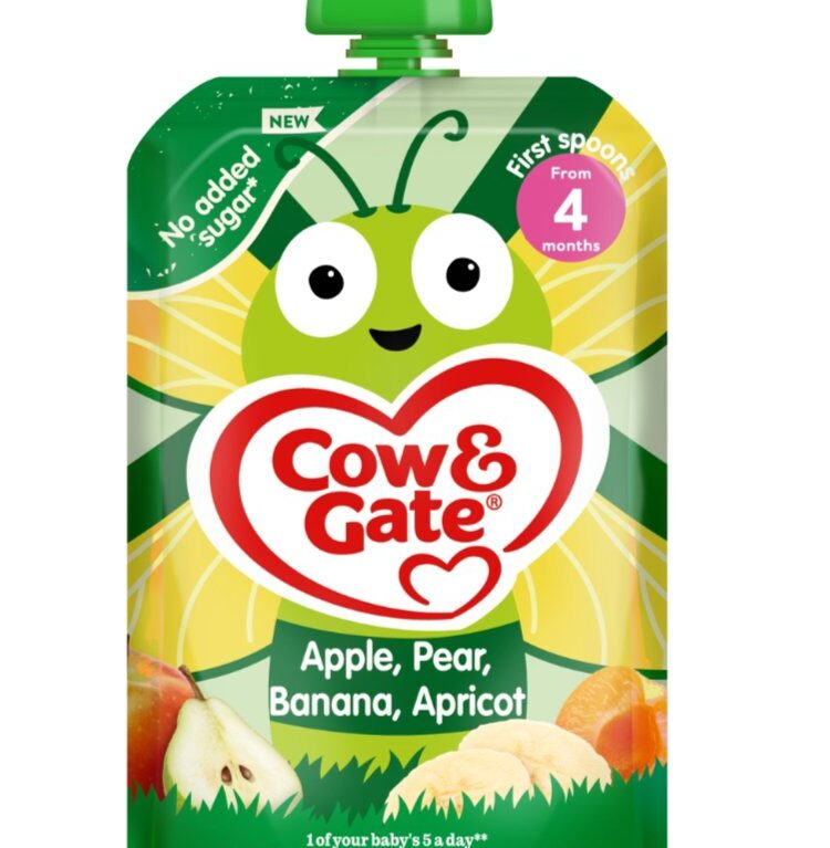 COW & GATE APPLE PEAR BANANA & APRICOT 4M+