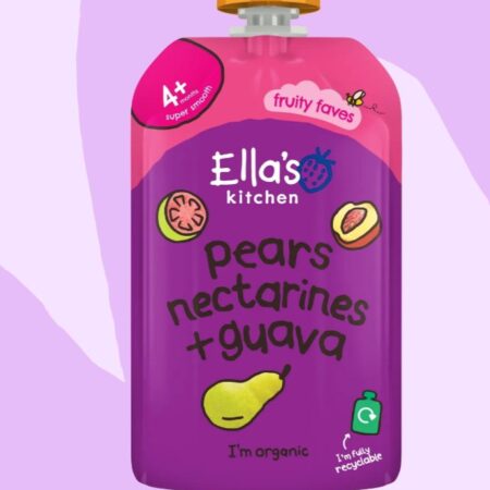 ELLAS KITCHEN PEARS NECTARINES + GUAVA 4M+ (120g)