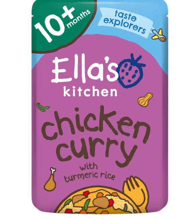 ELLAS KITCHEN CHICKEN CURRY WITH TUMERIC RICE 10M+(190g)