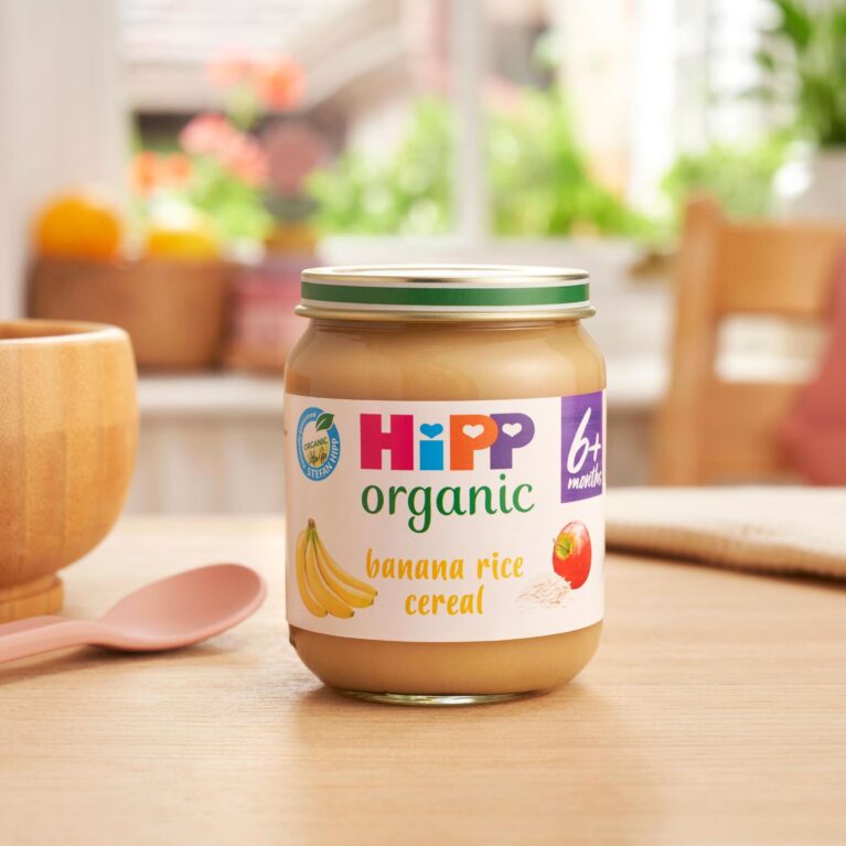 HIPP ORGANIC BANANA RICE CEREAL (6M+) JAR