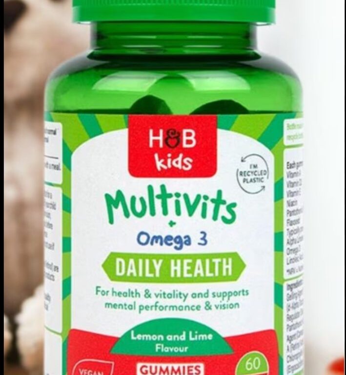 H&B KIDS MULTIVITES+ OMEGA 3( 1×60) 3yrs+