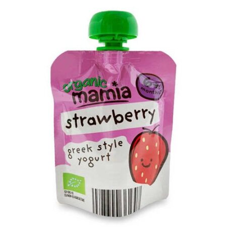 MAMIA ORGANIC STRAWBERRY GREEK YOGORT 6M(90g)