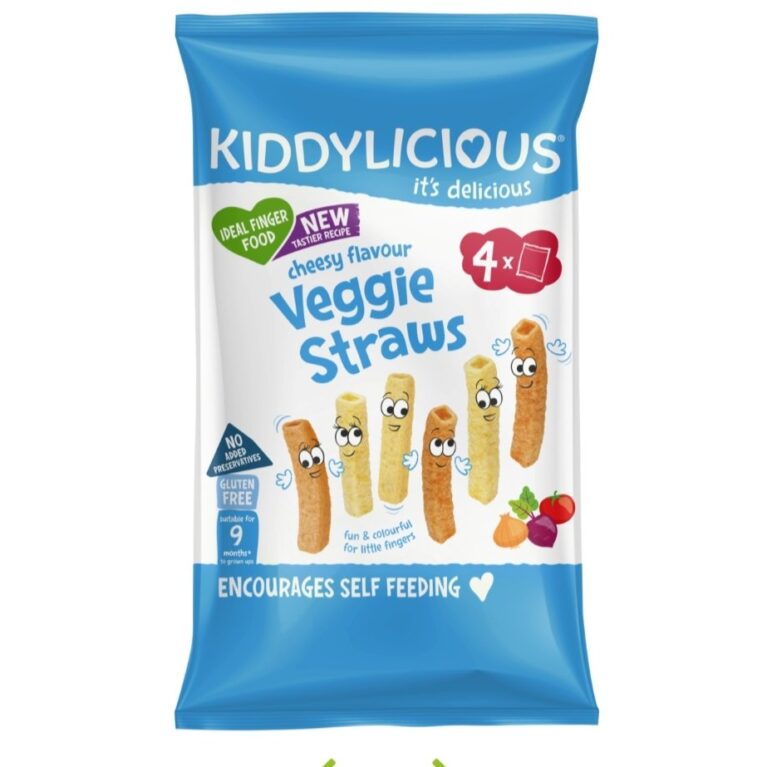 KIDDILICOUS CHEESY FLAVOURS VEGGIES STRAW 9m( expiry 30 October)