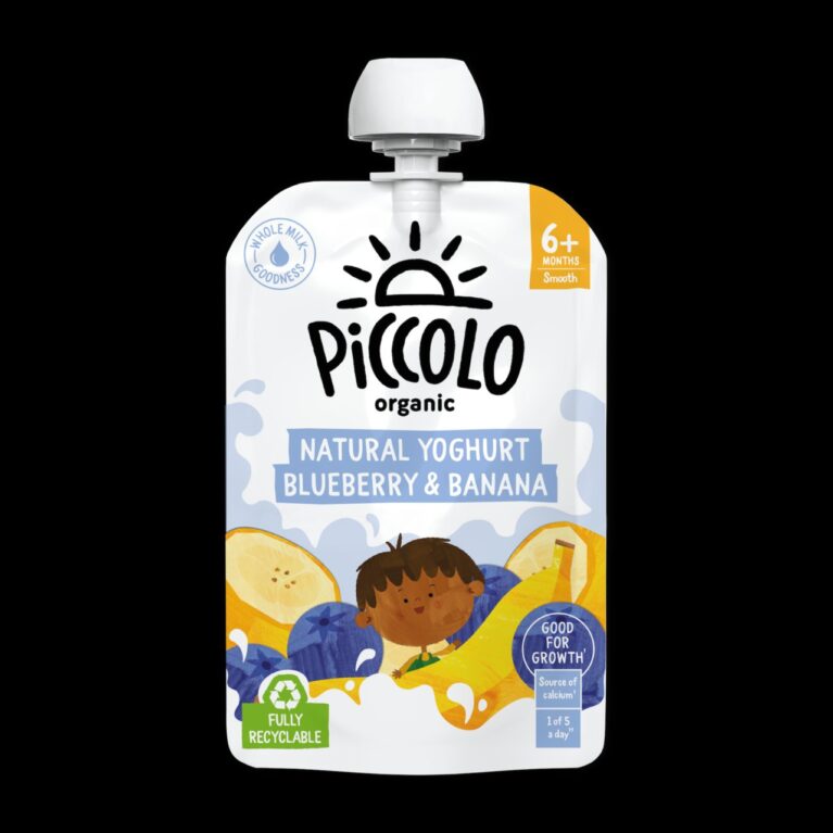 Piccolo organic natural blueberry and banana Yogort (6m)