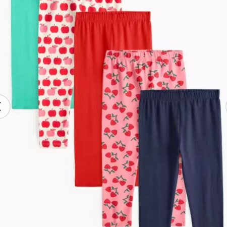 Floral  logging 5 Packs girl pattern leggings