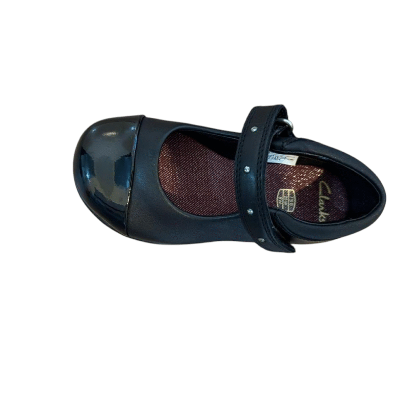 CLARK GLOSS BLACK SHOE
