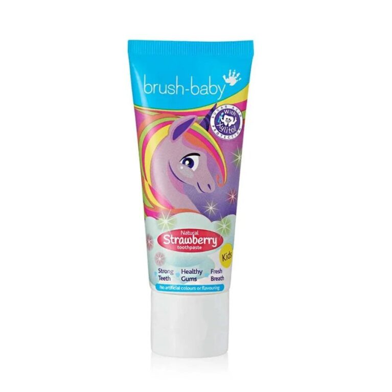 BRUSH BABY NATURAL STRAWBERRY KIDS TOOTHPASTE 3YRS+