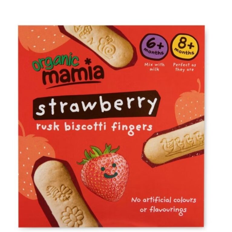 MAMIA STRAWBERRY RUSK BISCOTTI FINGER 100G