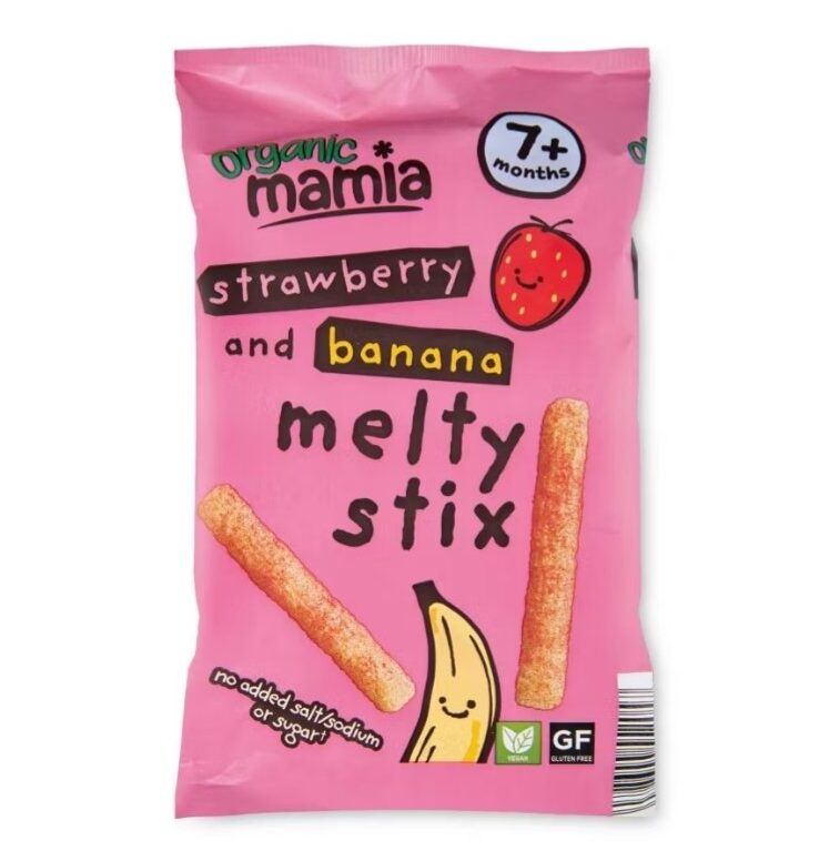 MAMIA STRAWBERRY & BANANA MELTY STIX 7M+
