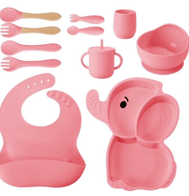 BABY ELEPHANT SILICON FEEDING SETS