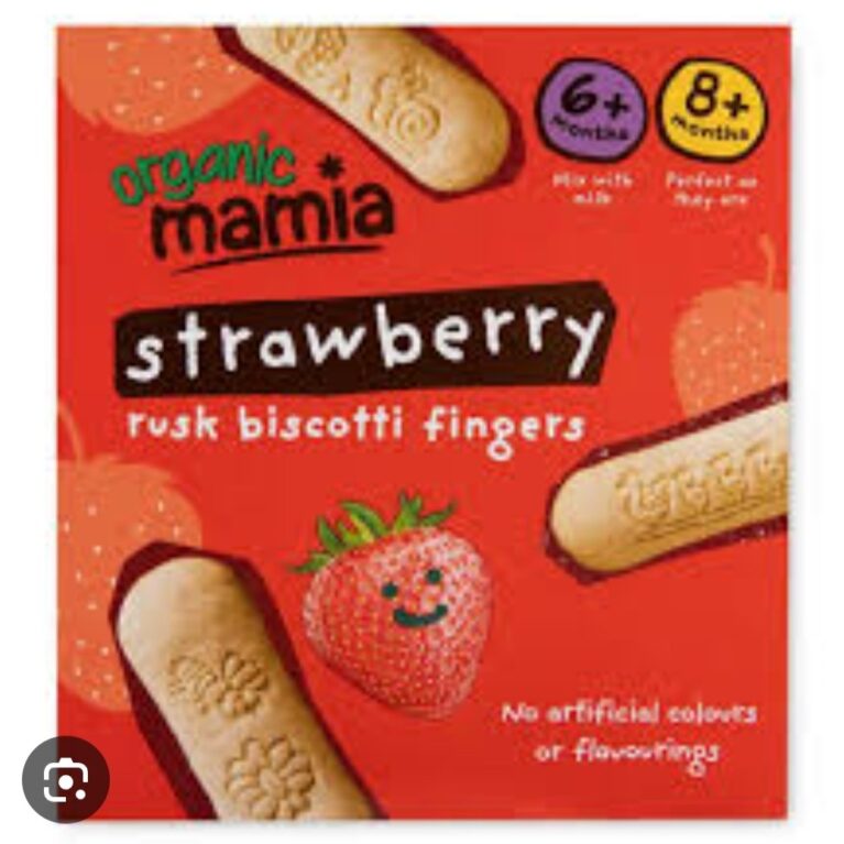 MAMIA STRAWBERRY RUSK BISCOTTI FINGER 100G