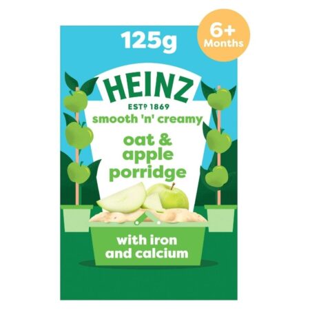 Heinz Baby Food Oat & Apple Porridge 6+ Months 125g