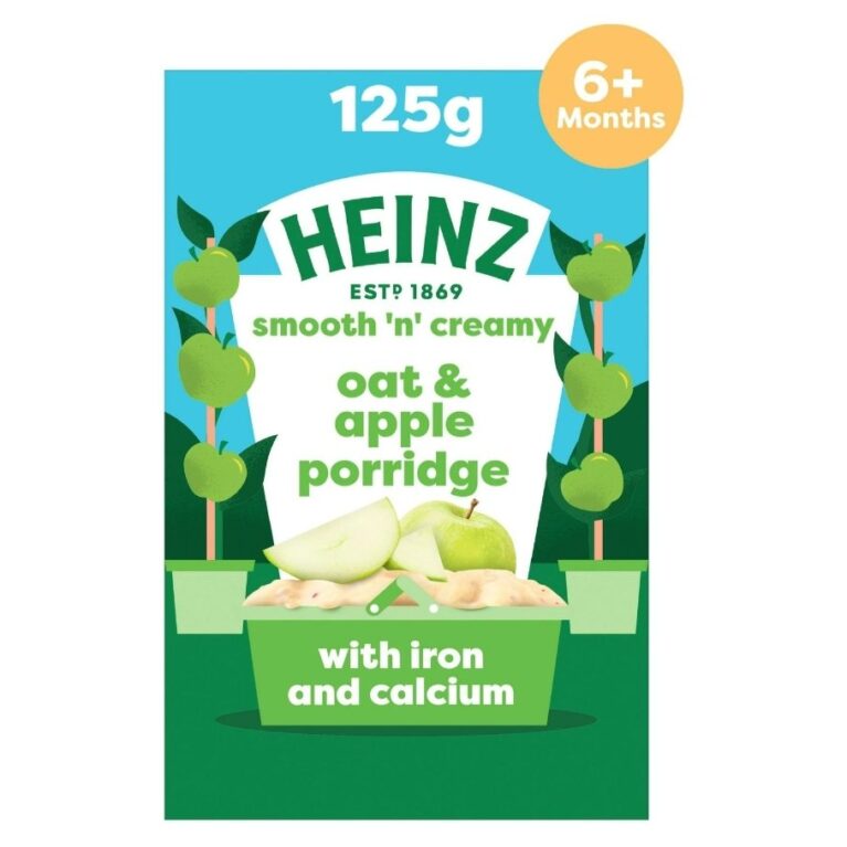 Heinz Baby Food Oat & Apple Porridge 6+ Months 125g